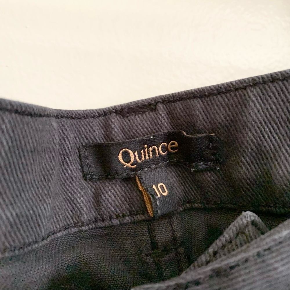 Quince Dark Wash Wide Leg Jeans US 10 - Picture 4 of 7